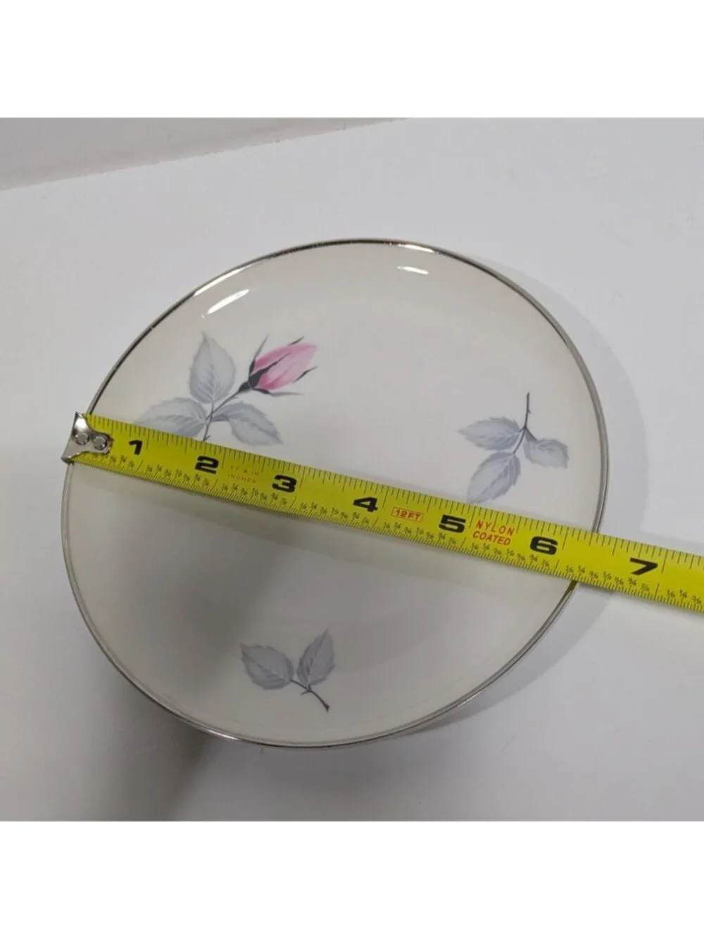 Syracuse China Bridal Rose Bread Plate Vintage Floral Design